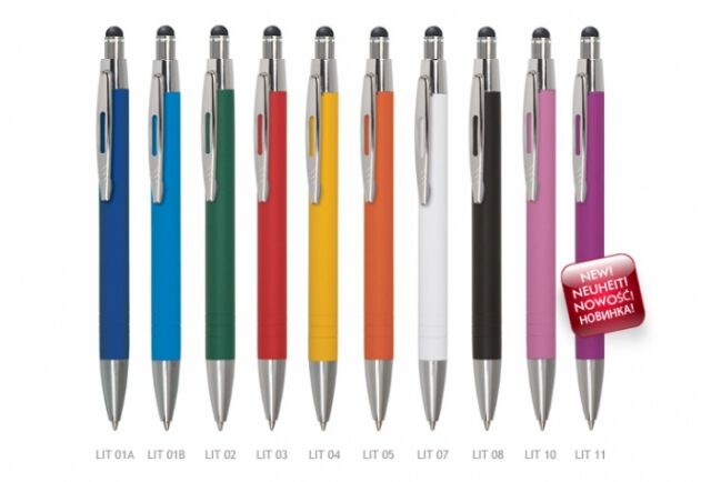 Liss model Kuglepen metal med logo