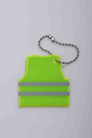 Blød refleks vest nøglering